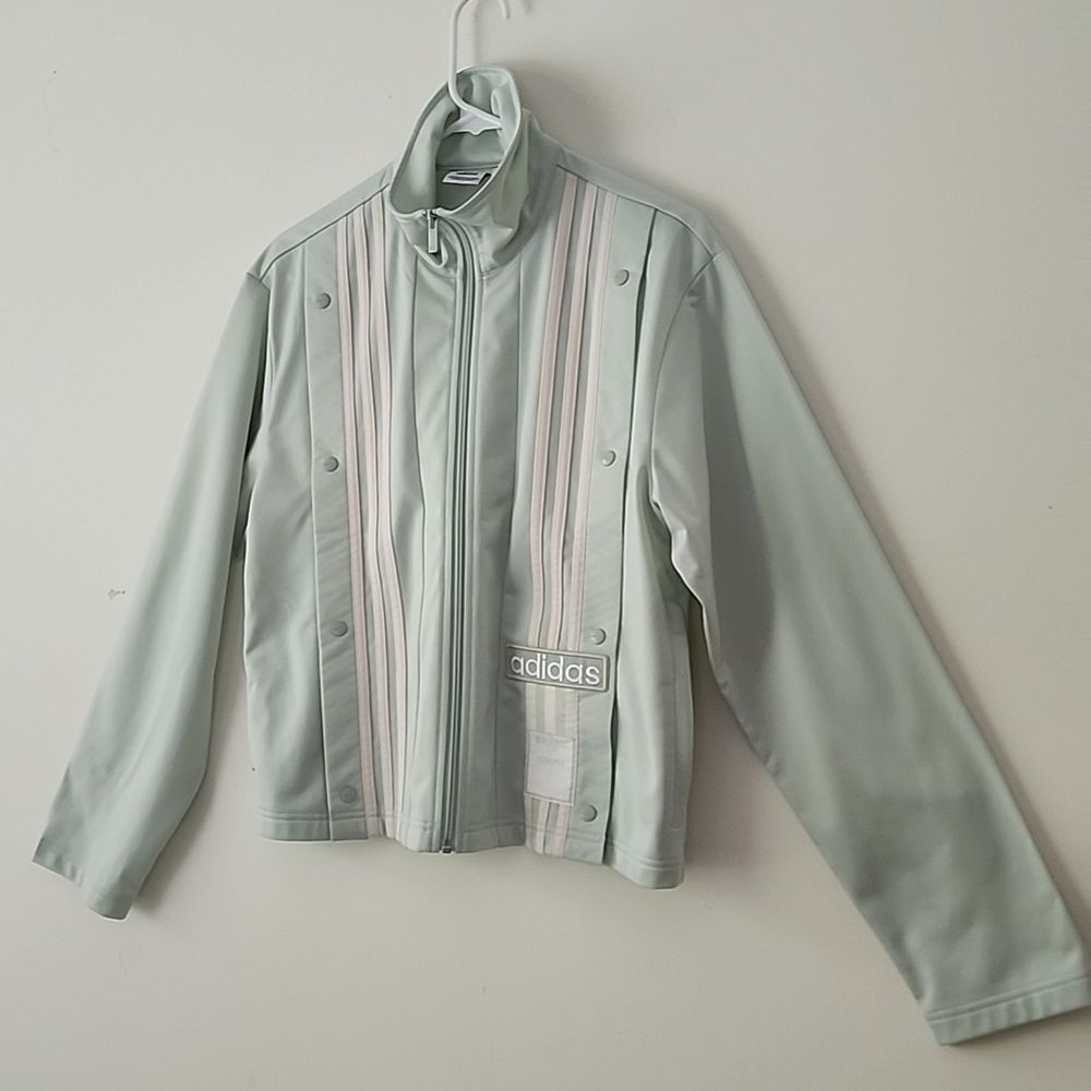 Adidas Originals Adibreak Neutral Court Track Jacket Mint Green Sage Small (27) - Picture 12 of 12